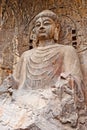 The Big Vairocana of Longmen Buddha Grottoes Royalty Free Stock Photo