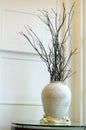 Big vase with dried branches Royalty Free Stock Photo