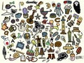 Big Vector Doodle Icons Universal Set Royalty Free Stock Photo