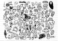 Big Vector Doodle Icons Universal Set Royalty Free Stock Photo