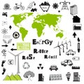 Big Vector Set- Environmental Royalty Free Stock Photo