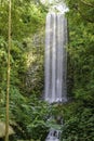 Big Vertical Waterfall in the Rain Forest Royalty Free Stock Photo