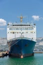 Vessel moorage on the berth Royalty Free Stock Photo