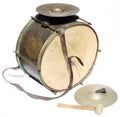 Big vintage orchestral drum Royalty Free Stock Photo