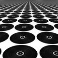 Big vinyl record plaza Royalty Free Stock Photo