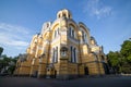 Big Vladimir Cathedral in Kyiv - one of the city`s major landmarks and the mother cathedral of the Ukrainian Orthodox Church - Ki Royalty Free Stock Photo