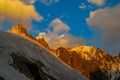 Iziskatel peak in Ala Archa national park, Tian Shan mountains Royalty Free Stock Photo