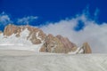 Korona peak in Ala Archa national park, Tian Shan mountains Royalty Free Stock Photo