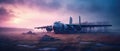 big war plane military post apocalypse landscape war game wallpaper photo art illustration rust