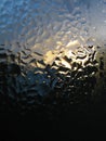 Large drops of water on the window Royalty Free Stock Photo