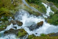 Big waterfall from above