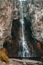 Big Waterfall long exposure in Yellowstone National Park Royalty Free Stock Photo