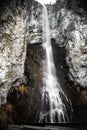 Big Waterfall long exposure in Yellowstone National Park Royalty Free Stock Photo