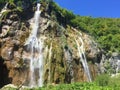 Big waterfall Veliki slap or Slap Plitvica, Plitvice Lakes National Park or nacionalni park Plitvicka jezera