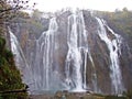 Big waterfall Veliki slap or Slap Plitvica, Plitvice Lakes National Park or nacionalni park Plitvicka jezera, UNESCO Royalty Free Stock Photo