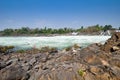 Big waterfall and Water rapid, Mekong river Loas.