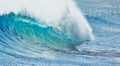 Big wave breaking in summer Royalty Free Stock Photo