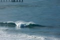 Big Wave Breaking with Surfer on Shoulder Royalty Free Stock Photo