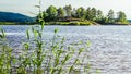 Big wave Lake Ladoga in the republic Karelia