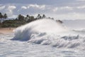 Big Wave on Sunset Beach, Oahu, Hawaii Royalty Free Stock Photo