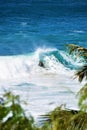 Big Waves at Waimea Bay, Oahu, Hawaii, USA Royalty Free Stock Photo