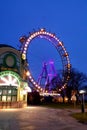 Big Wheel at Dusk Royalty Free Stock Photo