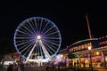 Big Wheel and other rides, Prater Park, Vienna Royalty Free Stock Photo