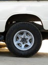 big wheel on a pick up truck Royalty Free Stock Photo