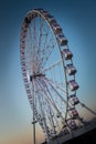 Big wheel amusement park in the evening Royalty Free Stock Photo