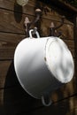 Big white bucket Royalty Free Stock Photo