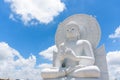 Big White Buddha image in Saraburi, Thailand. Royalty Free Stock Photo