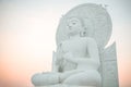 Big White Buddha image in Saraburi, Thailand. Royalty Free Stock Photo