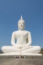 Big white buddha statue Royalty Free Stock Photo