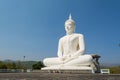 Big white buddha statue Royalty Free Stock Photo