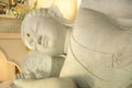 Big White Buddha in Thailand Royalty Free Stock Photo