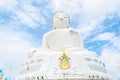 Big white Buddha Thailand Royalty Free Stock Photo