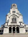 big white cathedral in Bulgaria