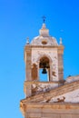 The big, white church of Lagos in Portugal in the sunshine Royalty Free Stock Photo