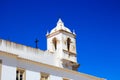 The big, white church of Lagos in Portugal in the sunshine Royalty Free Stock Photo