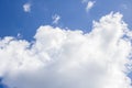 Big white cloud against the blue sky Royalty Free Stock Photo