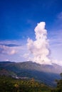 Big white cloud in the sky.