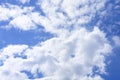 Big white cloud on sky, sun shine day. Royalty Free Stock Photo