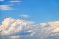 Big white clouds blue sky Royalty Free Stock Photo