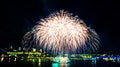 Big white fireworks | Quebec City Royalty Free Stock Photo