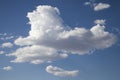 Big white fluffy cloud against a blue sky Royalty Free Stock Photo