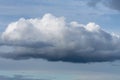 Big white and gray fluffy cloud in the sky Royalty Free Stock Photo