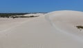 Big white sand dune - Little Sahara, Kangaroo Island, South Australia. Royalty Free Stock Photo