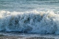 Big white wave in a s Royalty Free Stock Photo