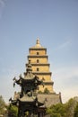 Big Wild Goose Pagoda, Xian, China Royalty Free Stock Photo