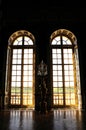 Big window in royal palace Royalty Free Stock Photo